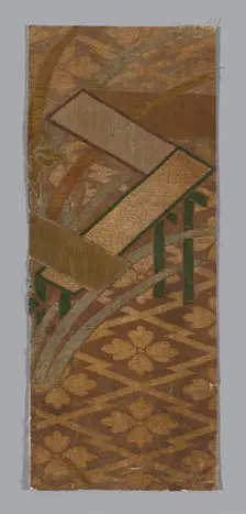 Fragment (from Noh Costume), Japan, Edo period (1615-1868), 1675/1700. Creator: Unknown
