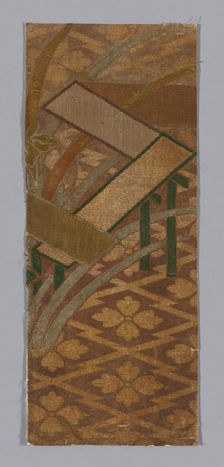 Fragment (from Noh Costume), Japan, Edo period (1615-1868), 1675/1700. Creator: Unknown