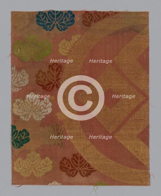 Fragment (from Noh Costume), Japan, Edo period (1615- 1868), 1675/1725. Creator: Unknown.