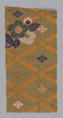 Fragment (From Noh Costume), Japan, Edo period (1615-1868)/Meiji period, 17th/18th century. Creator: Unknown