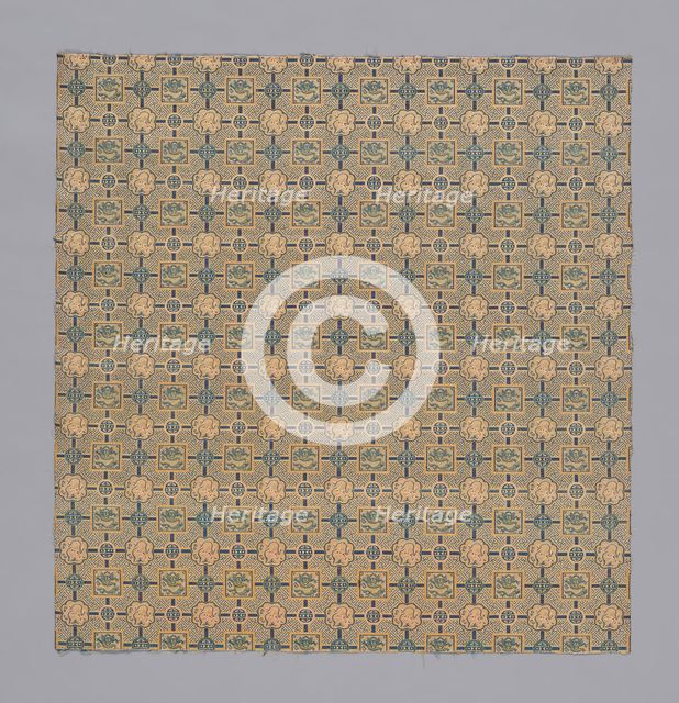 Fragment (Furnishing Fabric), China, Qing dynasty (1644-1911), 1850/1900. Creator: Unknown.