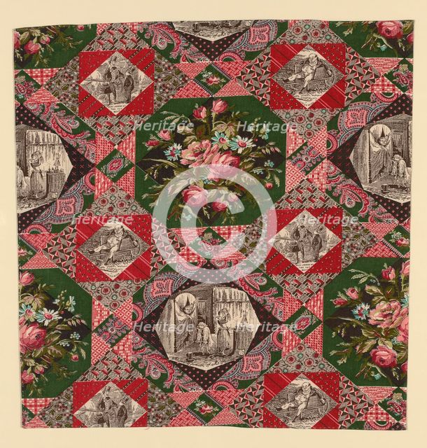Fragment (Furnishing Fabric), England, After 1874. Creator: Unknown.