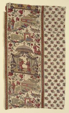 Fragment (Furnishing Fabric), England, c. 1806. Creator: Bannister Hall Print Works