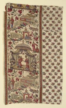 Fragment (Furnishing Fabric), England, c. 1806. Creator: Bannister Hall Print Works