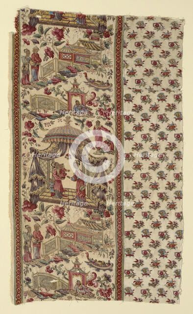Fragment (Furnishing Fabric), England, c. 1806. Creator: Bannister Hall Print Works.