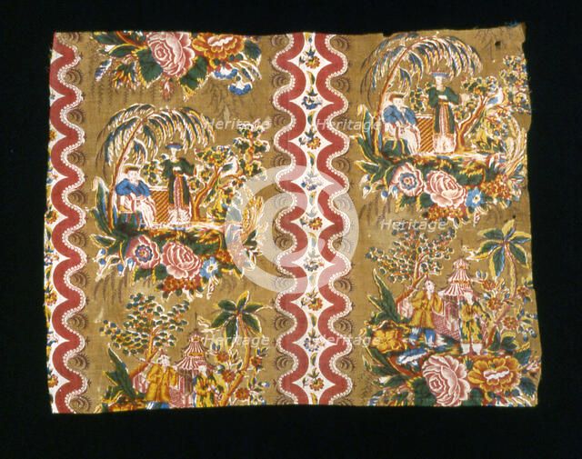 Fragment (Furnishing Fabric), England, c. 1825. Creator: Unknown.