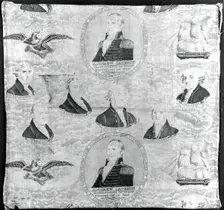 Fragment (Furnishing Fabric), England or United States, c. 1837. Creator: Unknown