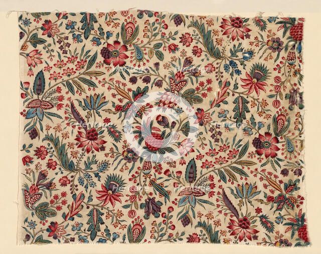 Fragment (Furnishing Fabric), France, 1775/1800. Creator: Unknown.