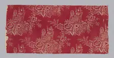 Fragment (Furnishing Fabric), France, c. 1800. Creator: Unknown