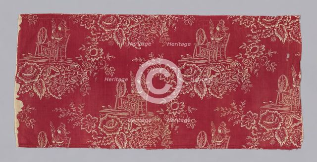Fragment (Furnishing Fabric), France, c. 1800. Creator: Unknown.