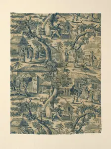 Fragment (Furnishing Fabric), Manchester, c. 1820. Creator: Unknown