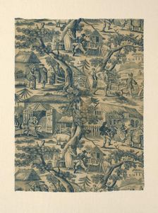 Fragment (Furnishing Fabric), Manchester, c. 1820. Creator: Unknown