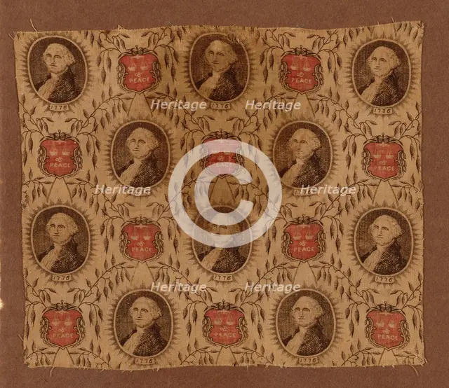 Fragment (Furnishing Fabric), Massachusetts, c. 1876. Creator: American Print Works.