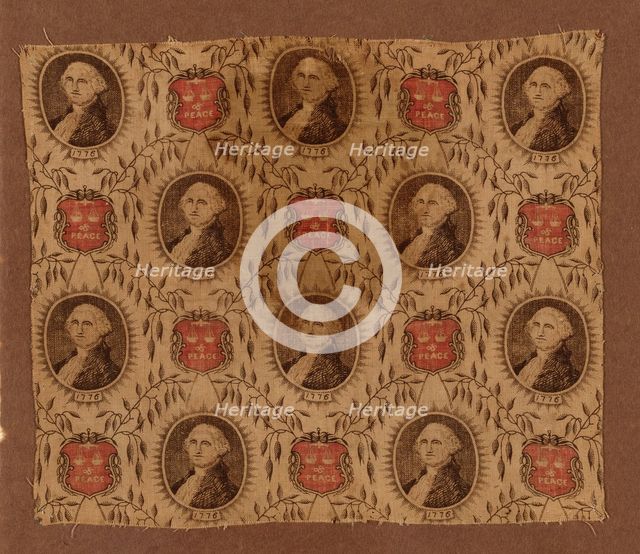 Fragment (Furnishing Fabric), Massachusetts, c. 1876. Creator: American Print Works.