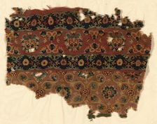 Fragment (Furnishing Fabric), Persia, Middle of the 8th century, Umayyad Dynasty (661-750). Creator: Unknown