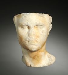 Fragment: Head of a Man, 100 B.C. - A.D. 100. 100 B.C. - A.D. 100. Creator: Unknown