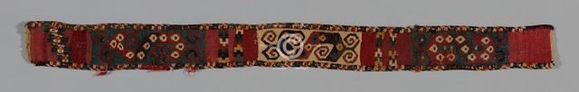 Fragment (Headband), Peru, A.D. 600/900. Creator: Unknown.