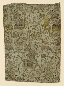 Fragment, Iran, first half of the 17th century. Creator: Unknown