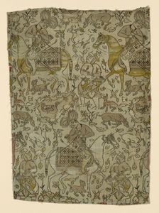 Fragment, Iran, first half of the 17th century. Creator: Unknown