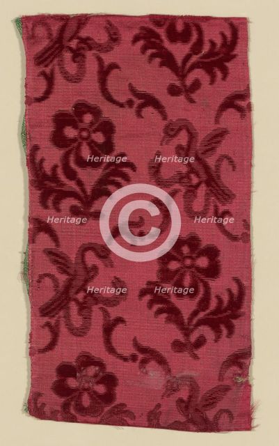 Fragment, Italy, 1750/1800. Creator: Unknown.