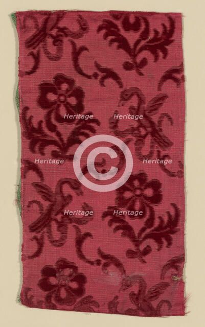 Fragment, Italy, 1750/1800. Creator: Unknown.