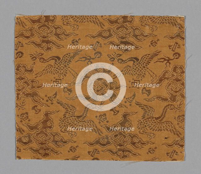 Fragment, Japan, 18th century, late Edo period (1789-1868)/ Meiji period (1868-1912). Creator: Unknown.