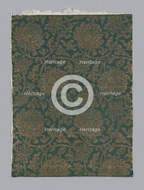 Fragment, Japan, 18th century, late Edo period (1789-1868)/ Meiji period (1868-1912). Creator: Unknown.