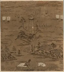 Fragment, Japan, Edo period (1615-1868), 1775/1825. Creator: Unknown