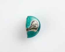 Fragment (one-half) of a button bead, Ptolemaic Dynasty or Roman Period, 305 BCE-19 CE. Creator: Unknown