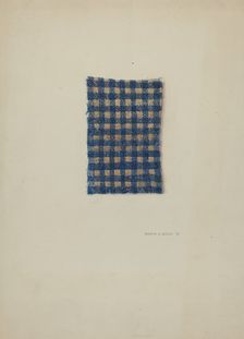 Fragment of Comforter, 1938. Creator: Hardin Walsh