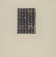Fragment of Comforter, c. 1938. Creator: Donald Williams