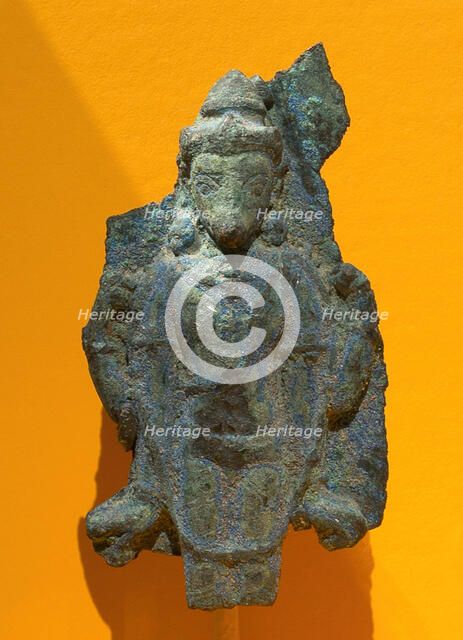 Fragment of a Tableau with Avatars of Vishnu, Pala period, 9th/10th century. Creator: Unknown.