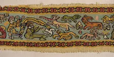 Fragment of a tapestry band, Coptic
