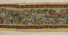 Fragment of a tapestry band, Coptic