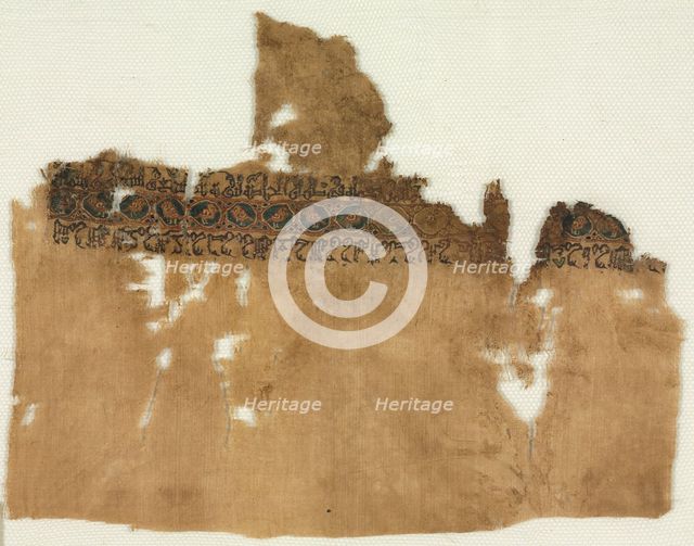Fragment of a Tiraz, Probably the End of a Turban Cloth, 1008 - 1009. Creator: Unknown.