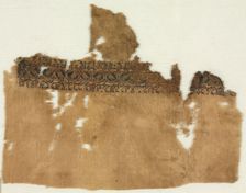 Fragment of a Tiraz, Probably the End of a Turban Cloth, 1008 - 1009. Creator: Unknown