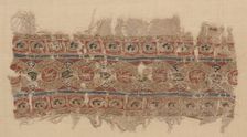 Fragment of a Tiraz-Style Textile, 1100s. Creator: Unknown