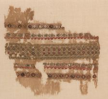 Fragment of a Tiraz-Style Textile, 1100s. Creator: Unknown