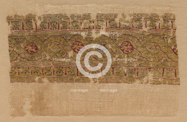 Fragment of a Tiraz-Style Textile, 1130 - 1149. Creator: Unknown.