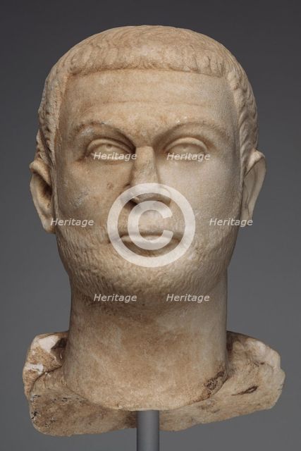 Fragment of a Togate Statue of Diocletian, about A.D. 295-300. Creator: Unknown.