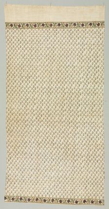 Fragment of a Turban Cloth, 1800. Creator: Unknown