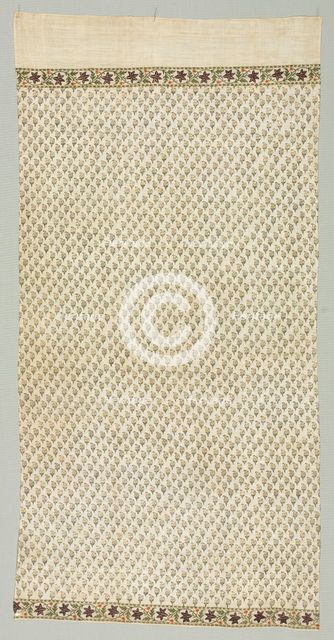 Fragment of a Turban Cloth, 1800. Creator: Unknown.