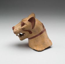 Fragment of a Vessel in the Form of a Puma, 100 B.C./A.D. 500. Creator: Unknown