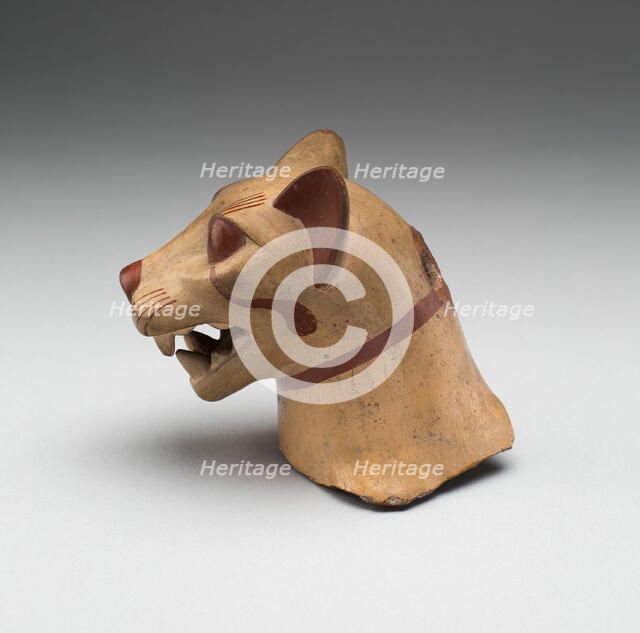 Fragment of a Vessel in the Form of a Puma, 100 B.C./A.D. 500. Creator: Unknown.