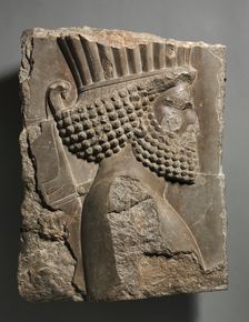 Fragment of a Wall Decoration from the Palace of Xerxes: "Guardsman" in Procession, 486-465 BC. Creator: Unknown