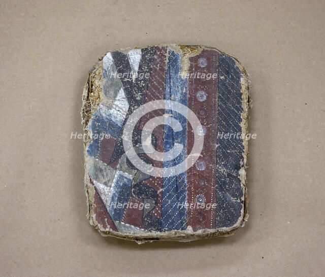 Fragment of a Wall Painting, ca. 8th century. Creator: Unknown.