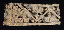 Fragment of a Band with Abstract Pattern, 17th-18th century. Creator: Unknown