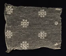 Fragment of a Band with Floral Motif, 18th or early 19th century. Creator: Unknown