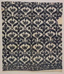Fragment of a Bed Curtain, 1600s - 1700s. Creator: Unknown