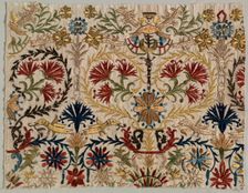 Fragment of a Bed Curtain, 1600s - 1700s. Creator: Unknown